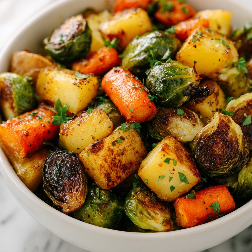 Maple Roasted Vegetables with Apples and Sweet Potatoes Recipe - Recipe Image