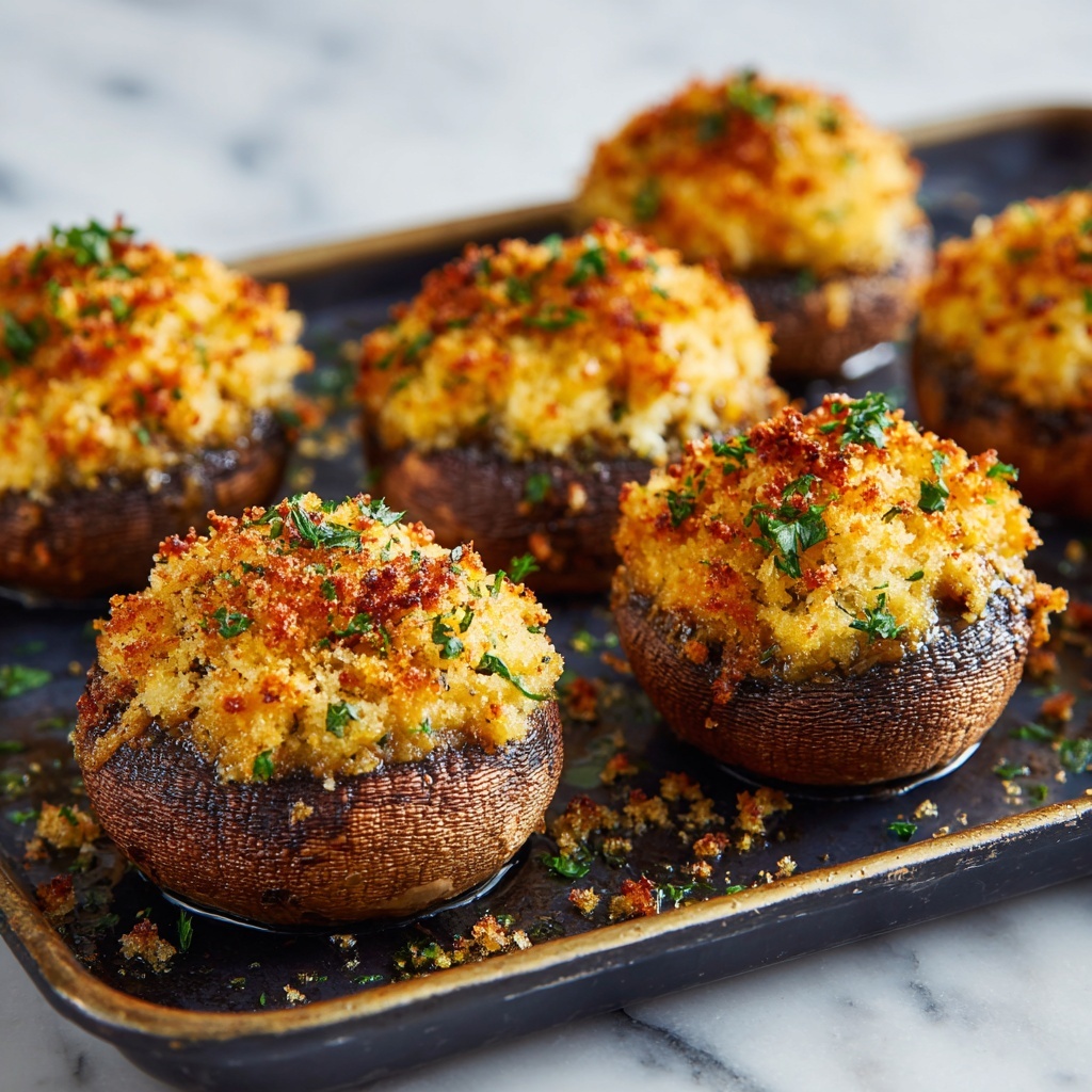 Crab Stuffed Mushrooms: Easy Appetizer for Festive Gatherings Recipe - Recipe Image