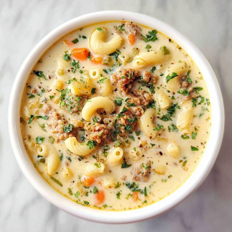 Cozy Creamy Parmesan Sausage Ditalini Soup Recipe