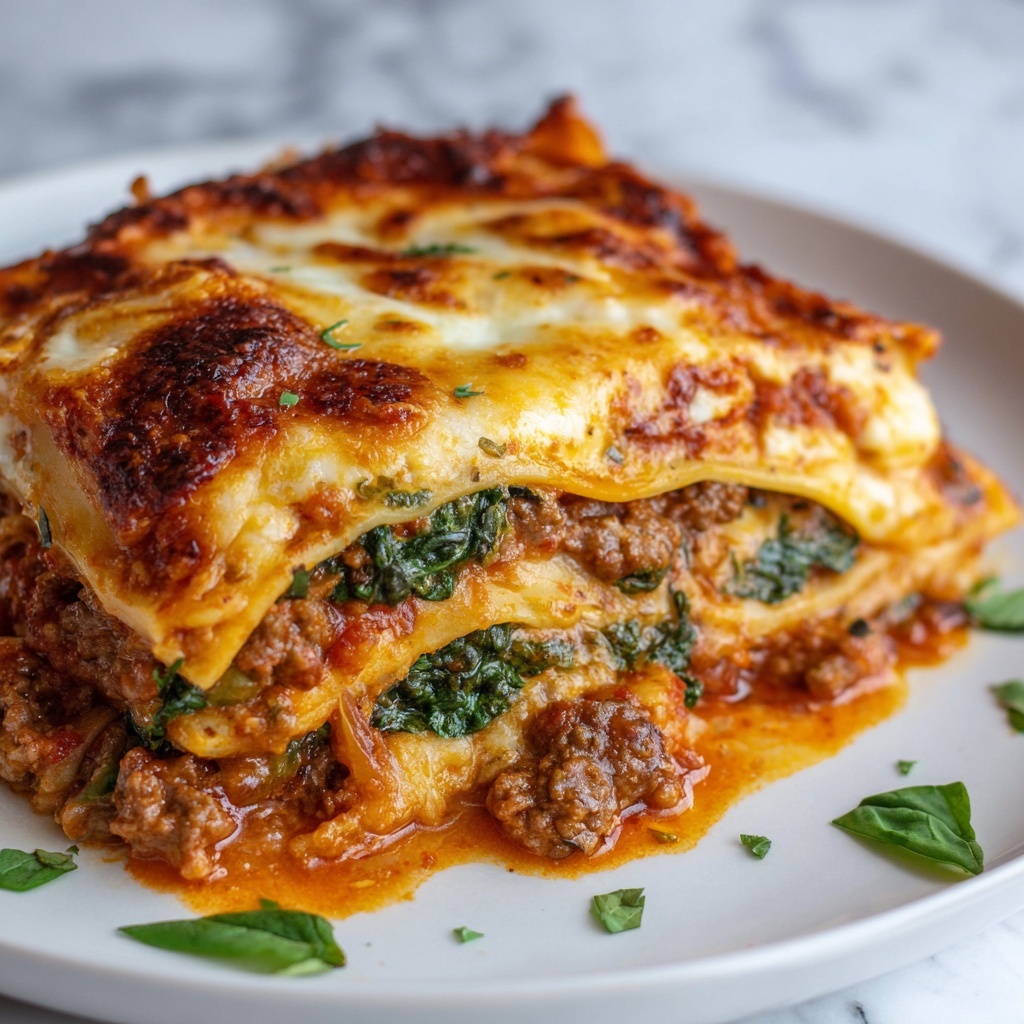 Eggplant Lasagna with Arugula Almond Pesto Recipe - Recipe Image