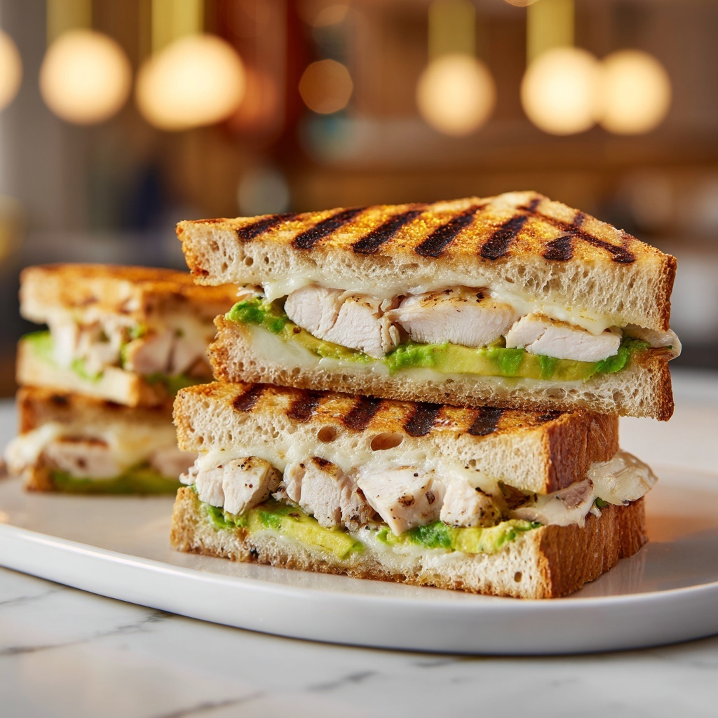 Chicken and Avocado Panini Recipe - Recipe Image