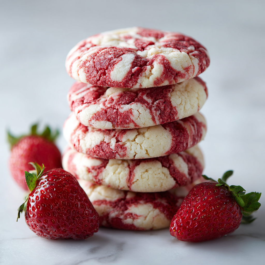 Double Strawberry Sugar Cookies Recipe - Recipe Image