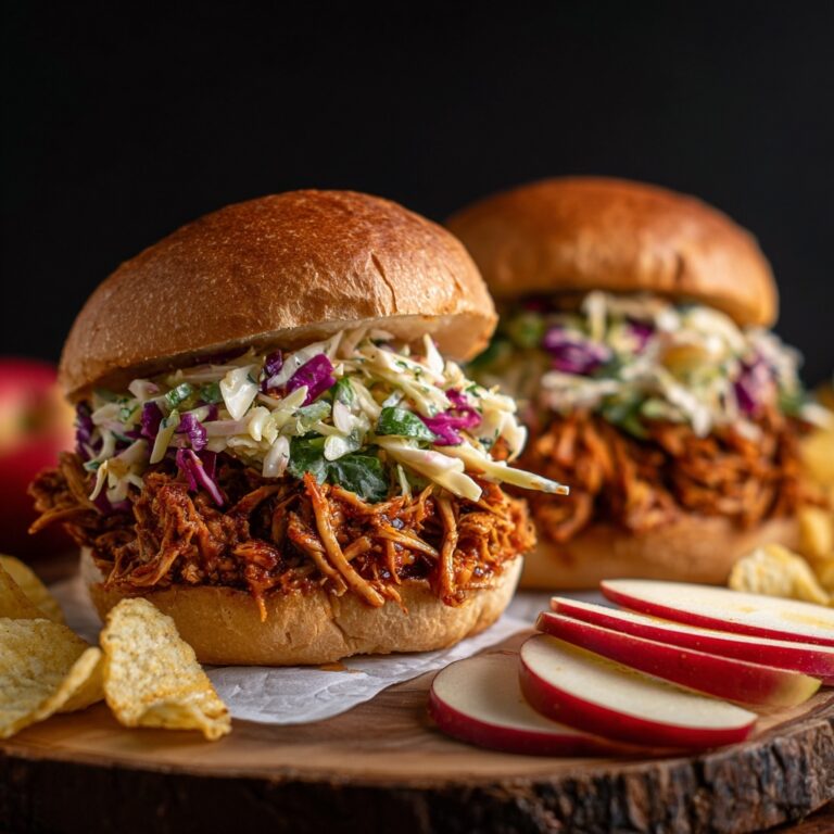 Crockpot BBQ Pulled Chicken Sandwiches Recipe