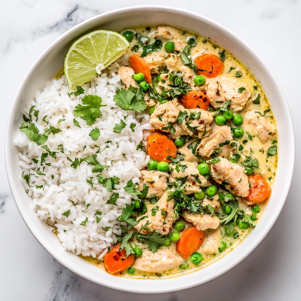 Coconut Chicken and Rice: A Tropical Comfort Food Delight Recipe - Recipe Image