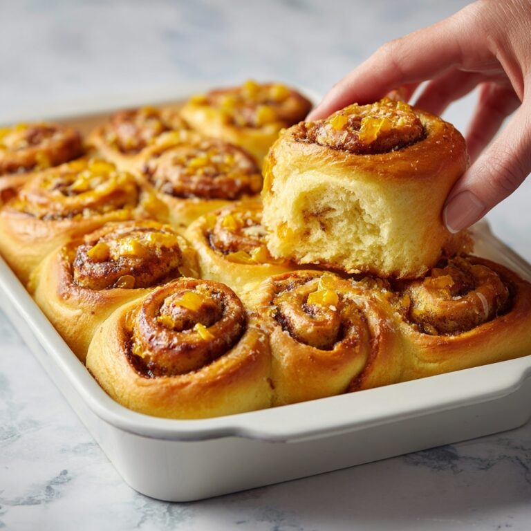 Peachy Cinnamon Rolls Recipe