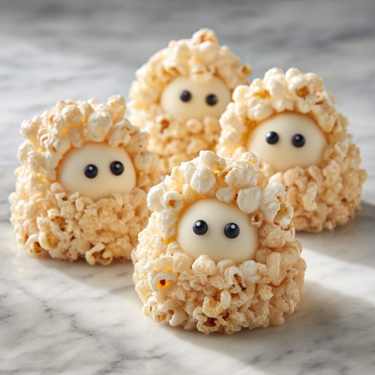Spooky Ghost Popcorn Balls Recipe