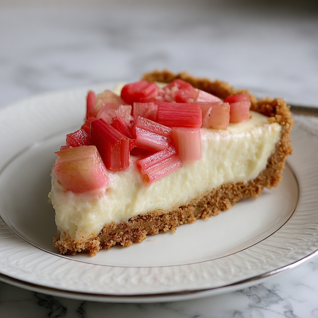 Rhubarb Cheesecake Recipe - Recipe Image