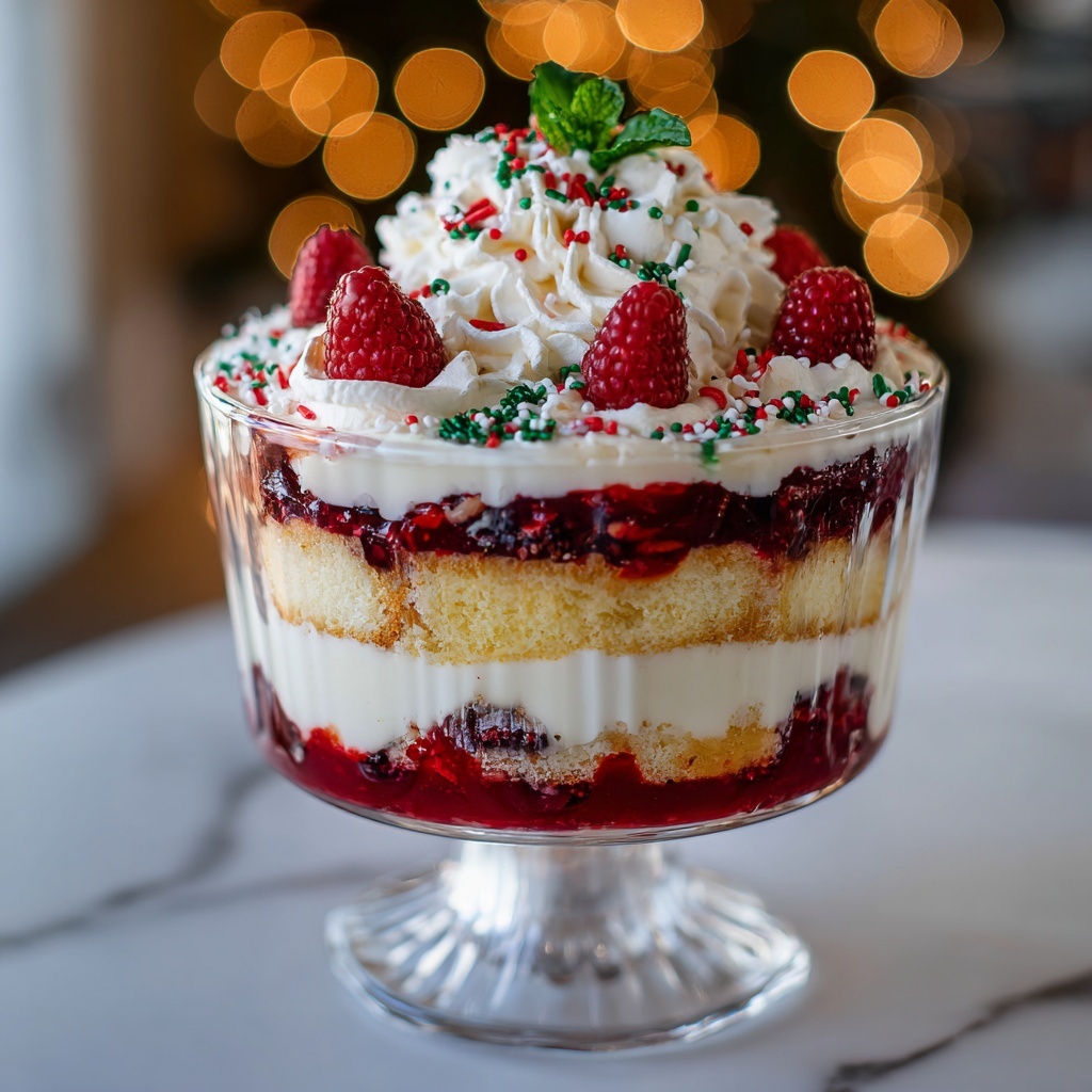 Christmas Trifle Dessert Recipe - Recipe Image