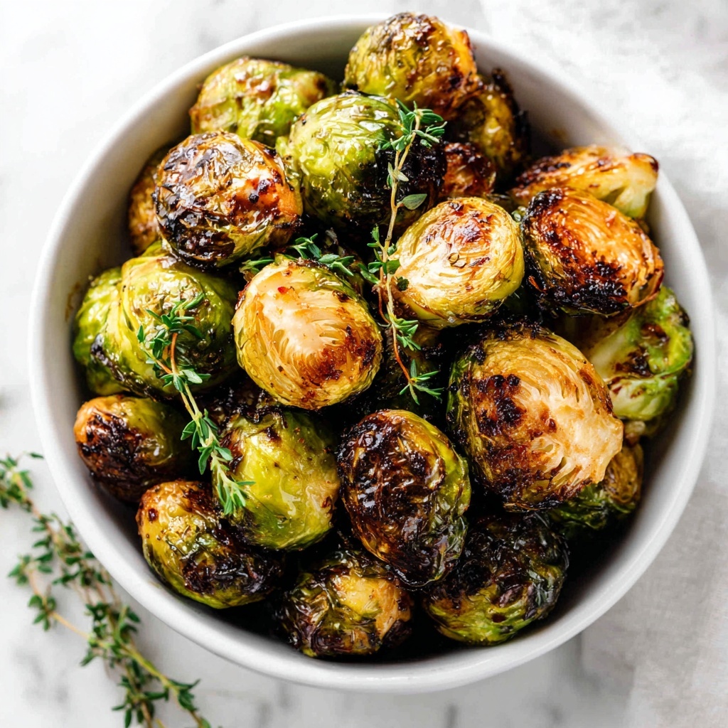 Honey Balsamic Roasted Brussels Sprouts with Walnuts and Feta Recipe - Recipe Image