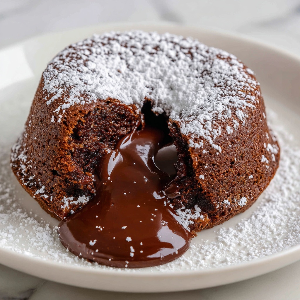 Protein Lava Cake (Gluten Free, Low Sugar) Recipe - Recipe Image