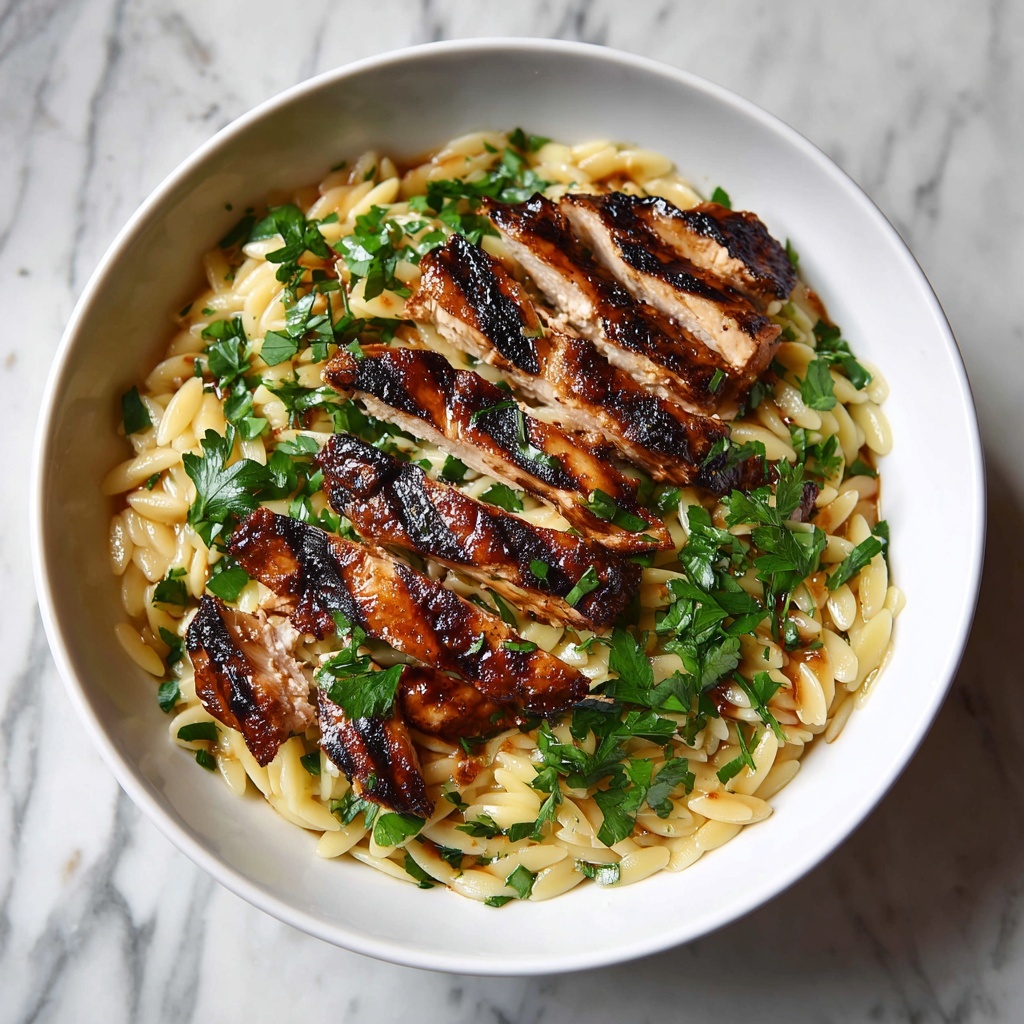 Boursin Orzo with Chicken Recipe - Recipe Image