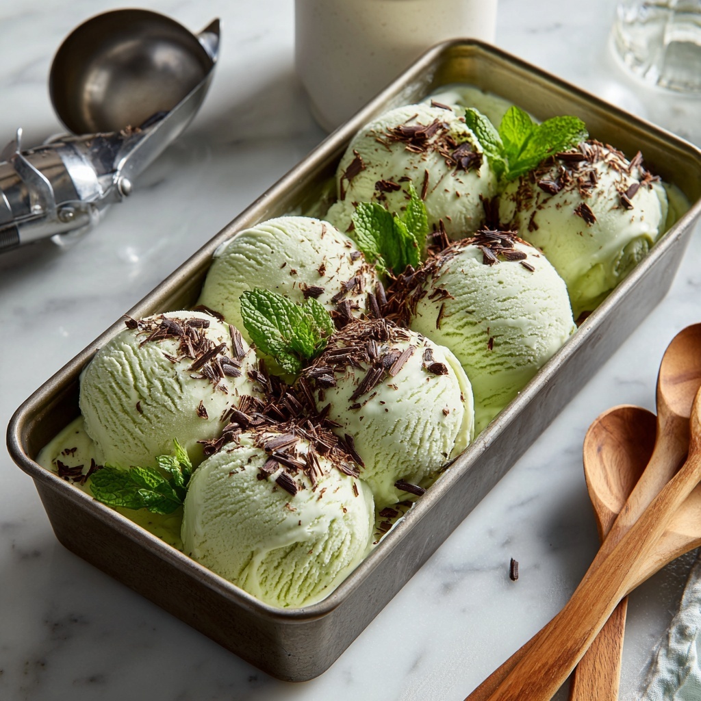 Vegan Mint Chocolate Chip Ice Cream Recipe - Recipe Image