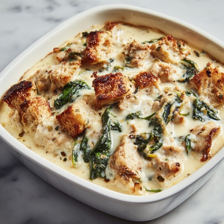Chicken and Spinach Casserole with Cream Cheese Recipe