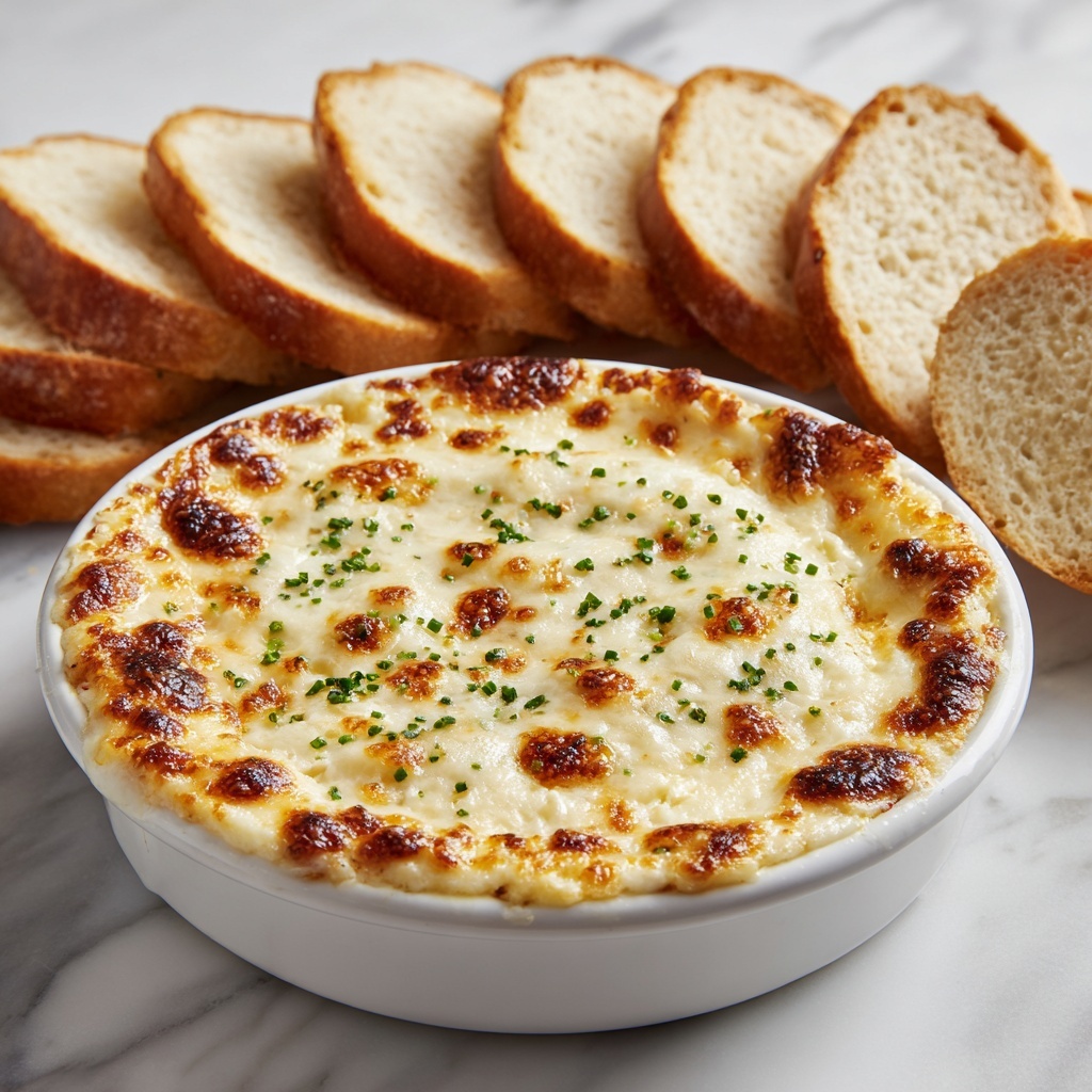 Baked Garlic Bread Dip Recipe - Recipe Image