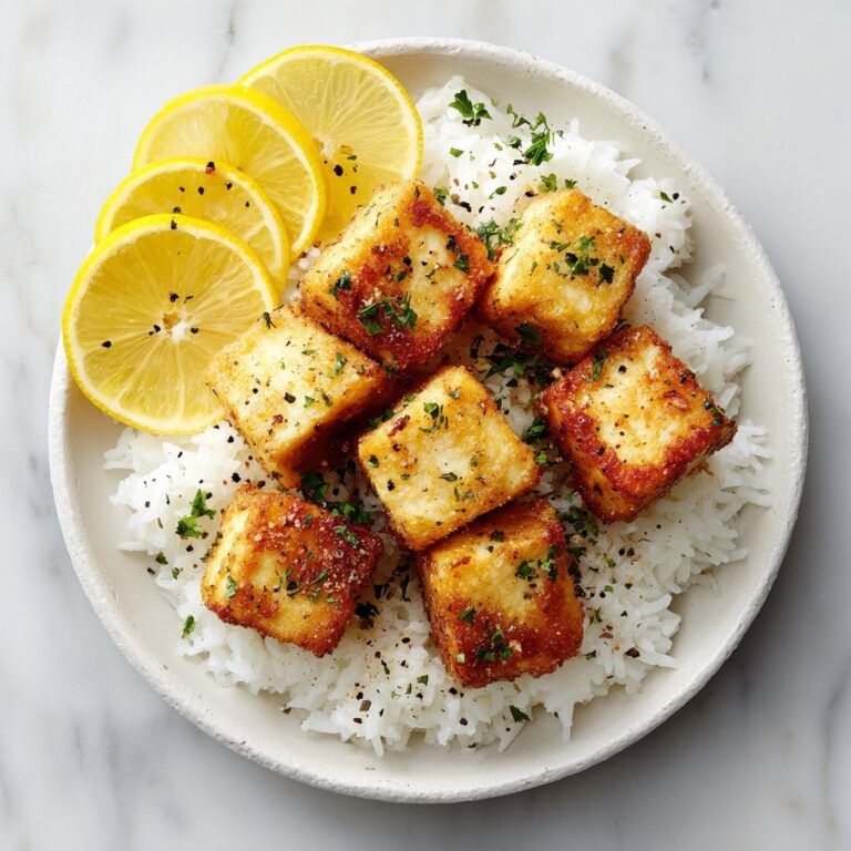 Lemon Pepper Crispy Tofu with Zesty Lemon Sauce Recipe