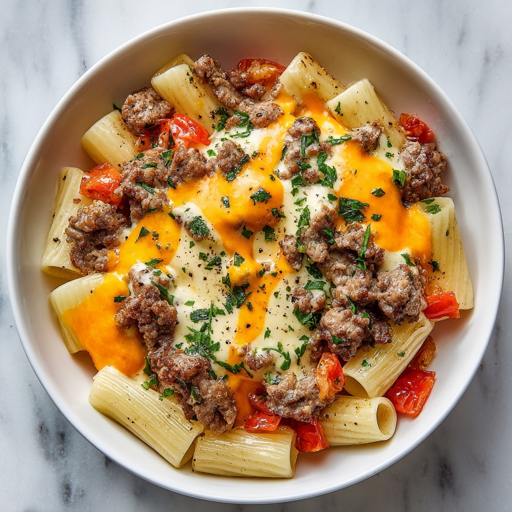 One-Pot Creamy Taco Pasta Recipe - Recipe Image