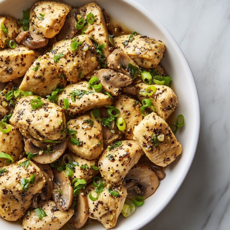 Black Pepper Chicken with Mushrooms Recipe: A Comforting Delight Recipe