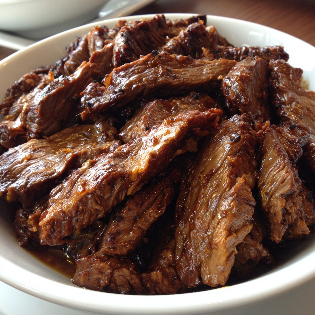 Air Fryer Honey Glazed Steak Strips: 5 Flavorful Secrets Recipe - Recipe Image