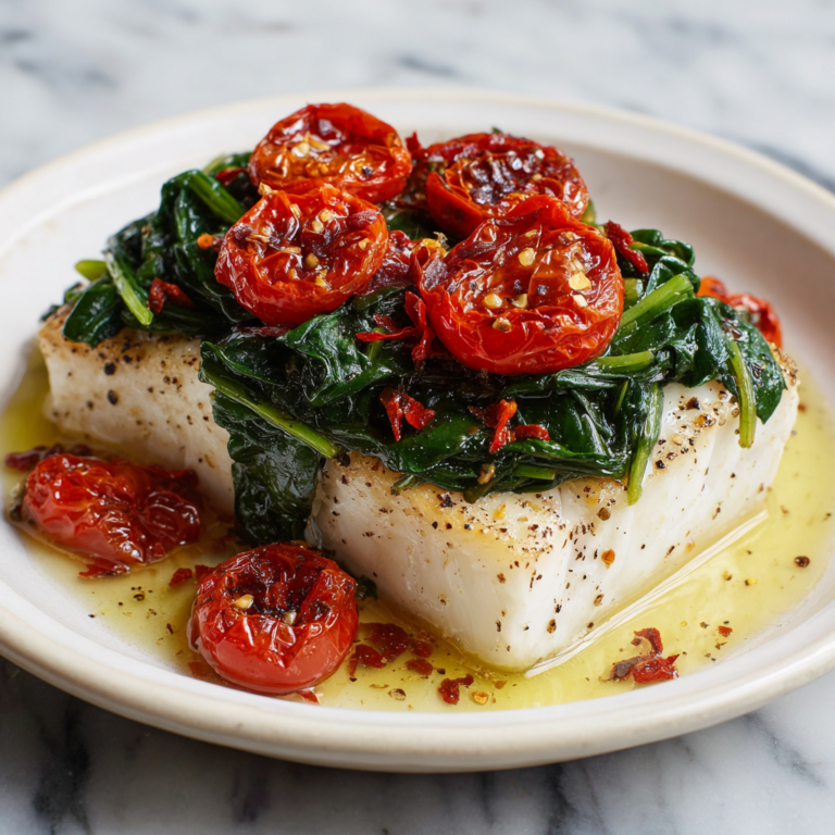 Grilled Cod with Spinach and Tomatoes: 5 Delicious Secrets Recipe
