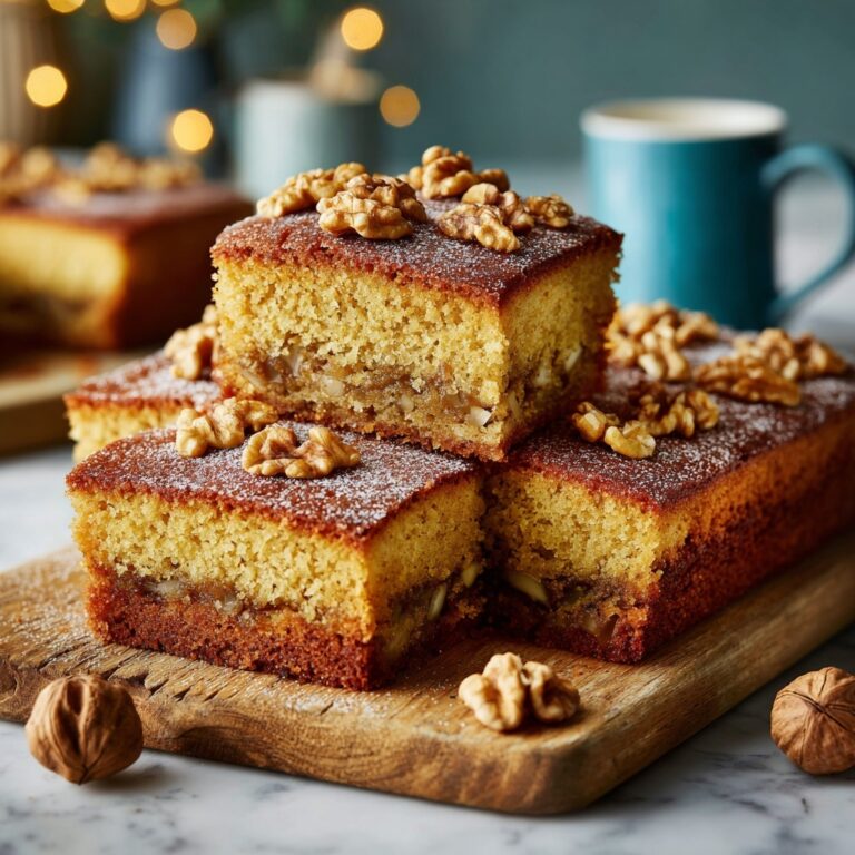 Pear Walnut Blondies Recipe