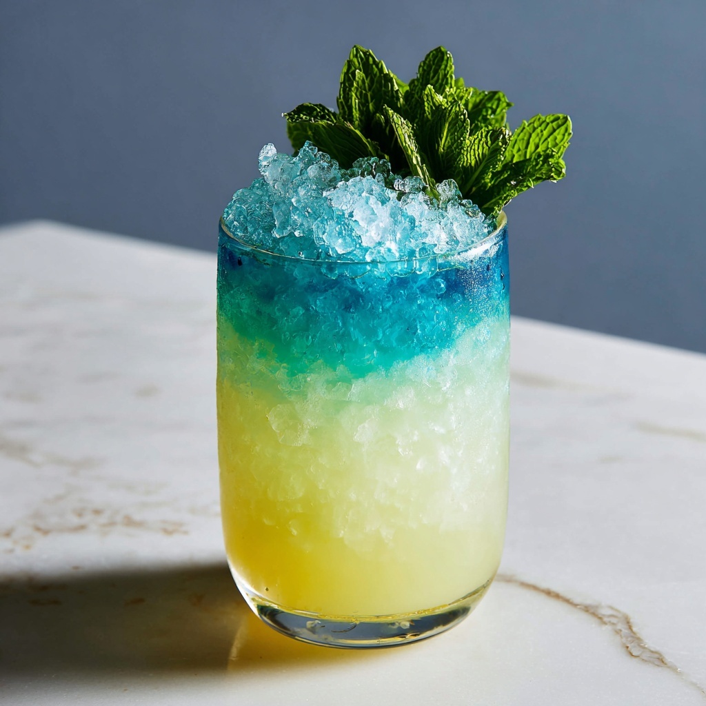 Blue Lemonade with Mint Recipe - Recipe Image