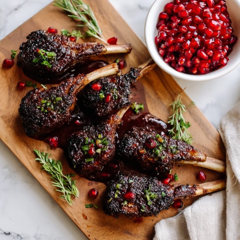 Savory Pomegranate Lamb Chops for a Flavorful Feast Recipe