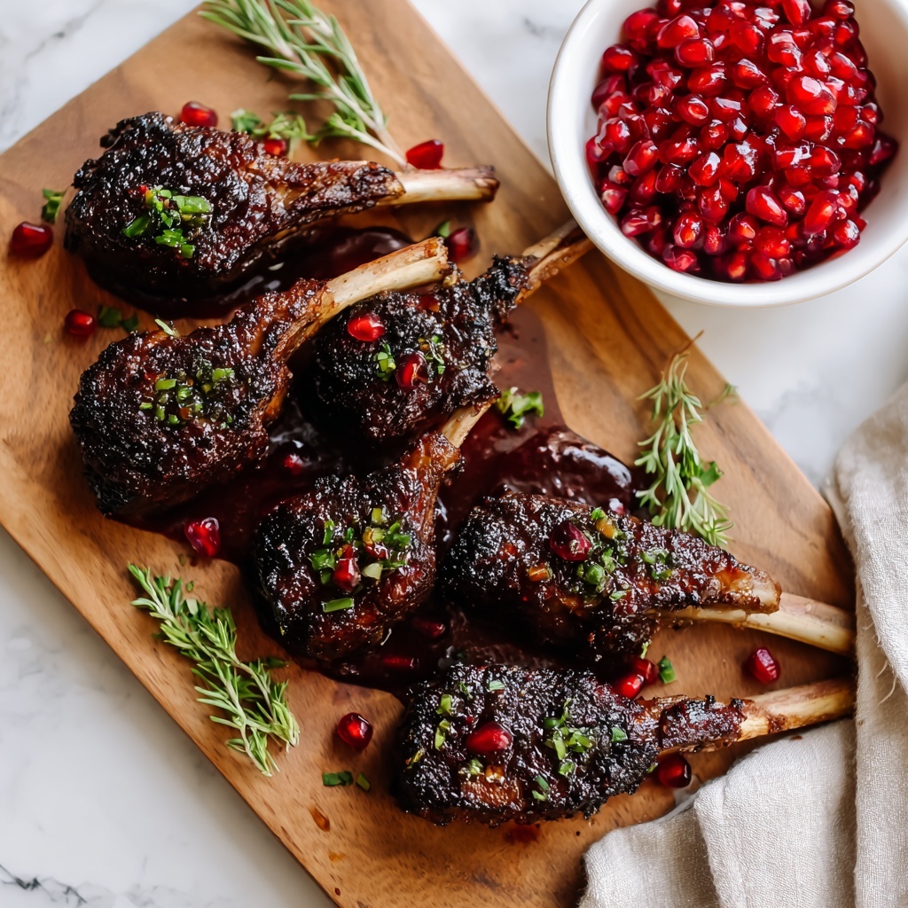 Savory Pomegranate Lamb Chops for a Flavorful Feast Recipe - Recipe Image