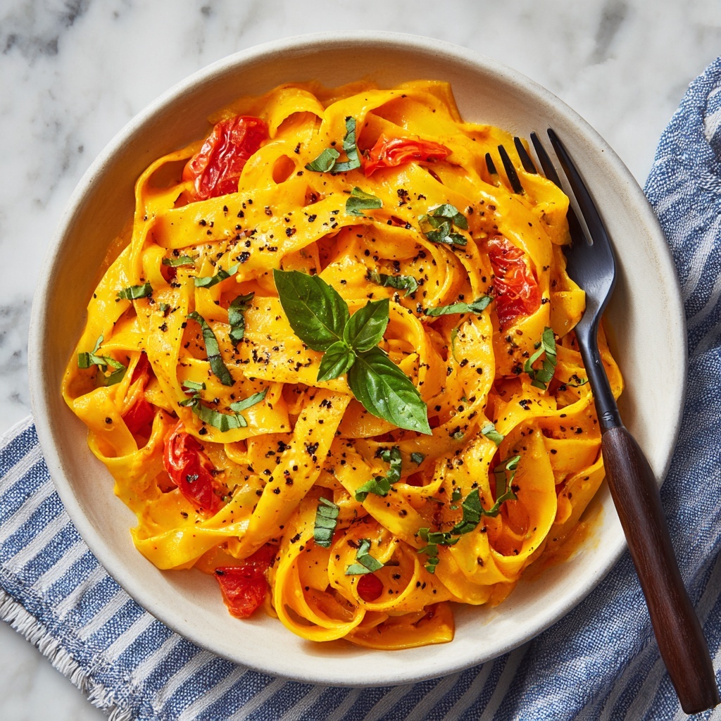 Creamy Roasted Red Pepper Pasta in 20 Minutes Recipe - Recipe Image