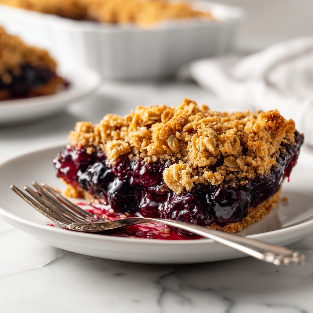 Overnight Blueberry Baked Oatmeal Crisp Recipe - Recipe Image