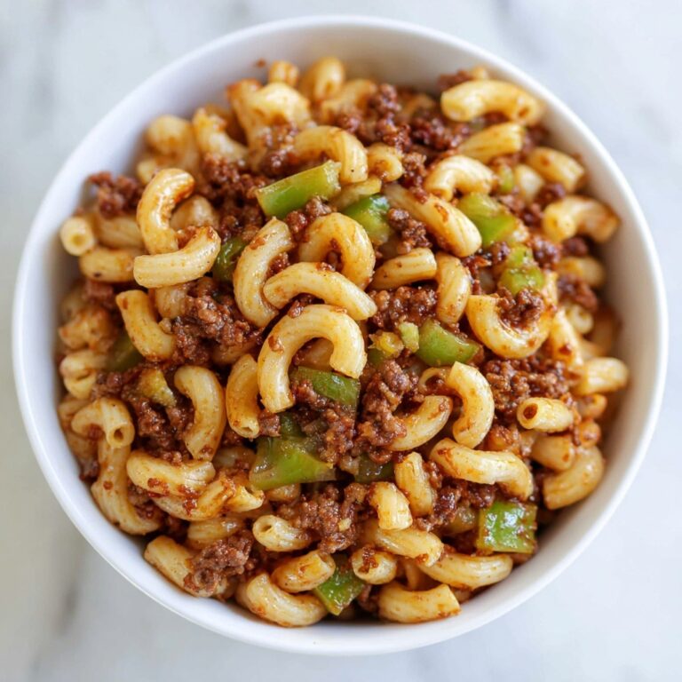 One-Pot Macaroni and Ground Beef Skillet Recipe