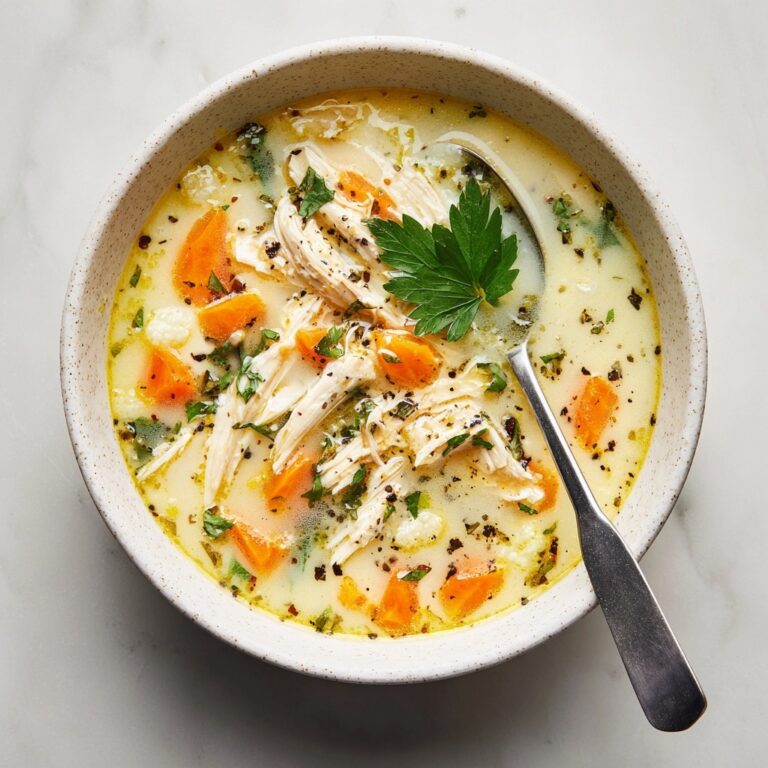 Anti-Inflammatory Cauliflower Chicken Soup Recipe