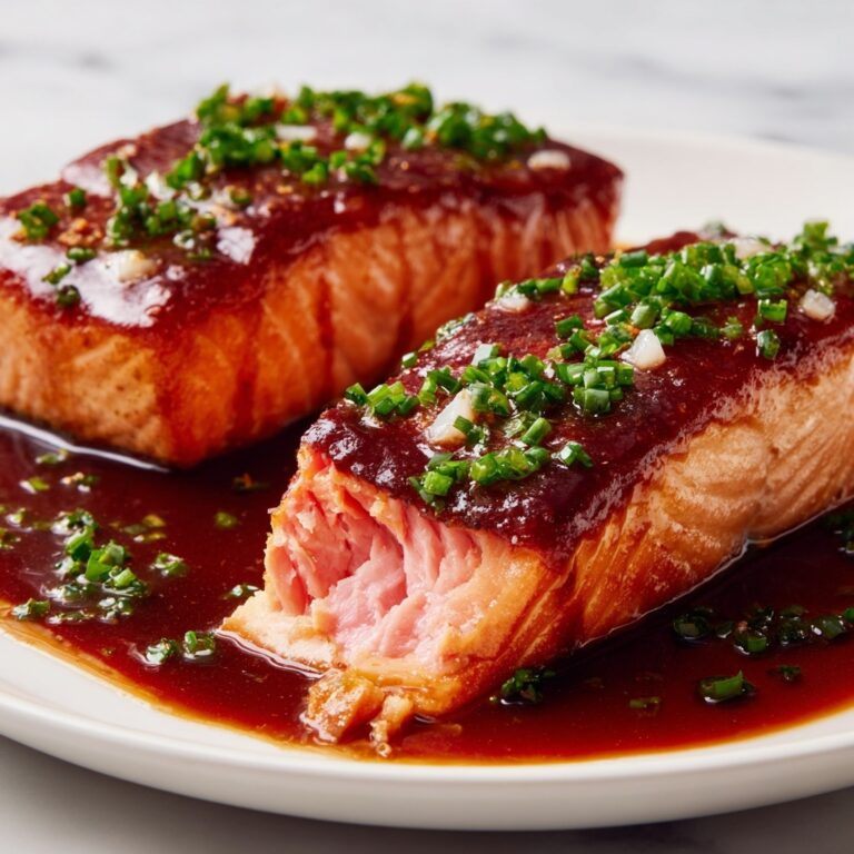 Maple Glazed Salmon with Almonds and Green Onions Recipe