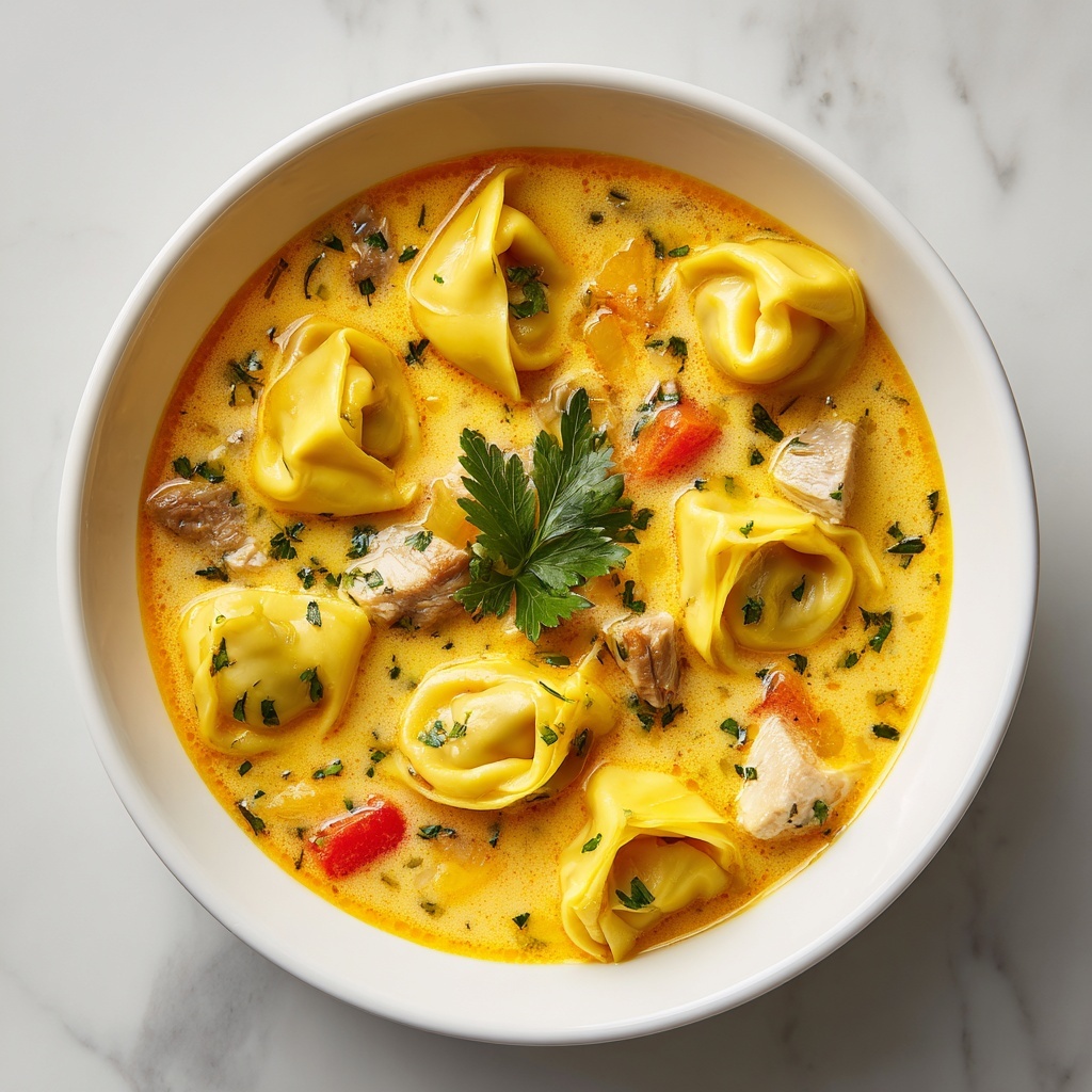 Slow Cooker Creamy Tortellini Soup Recipe - Recipe Image