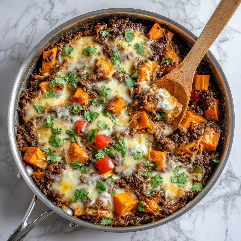 Southwest Ground Beef and Sweet Potato Skillet Recipe - Recipe Image