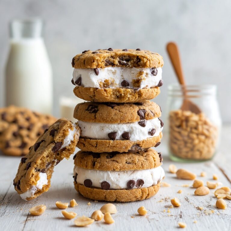 Vegan Banana Ice Cream Sandwiches with Peanut Butter Cookies Recipe