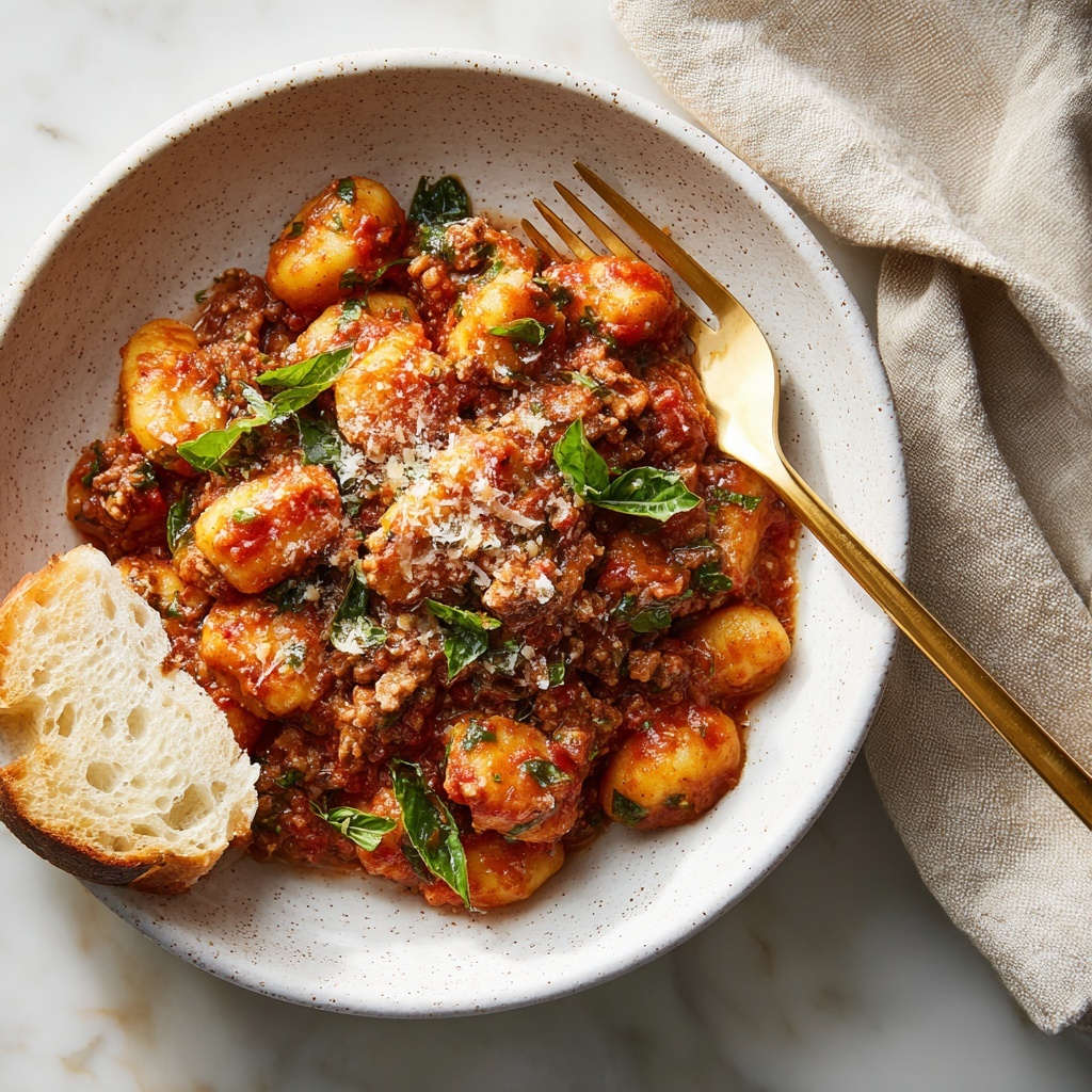 Cozy Gnocchi Bolognese Recipe - Recipe Image