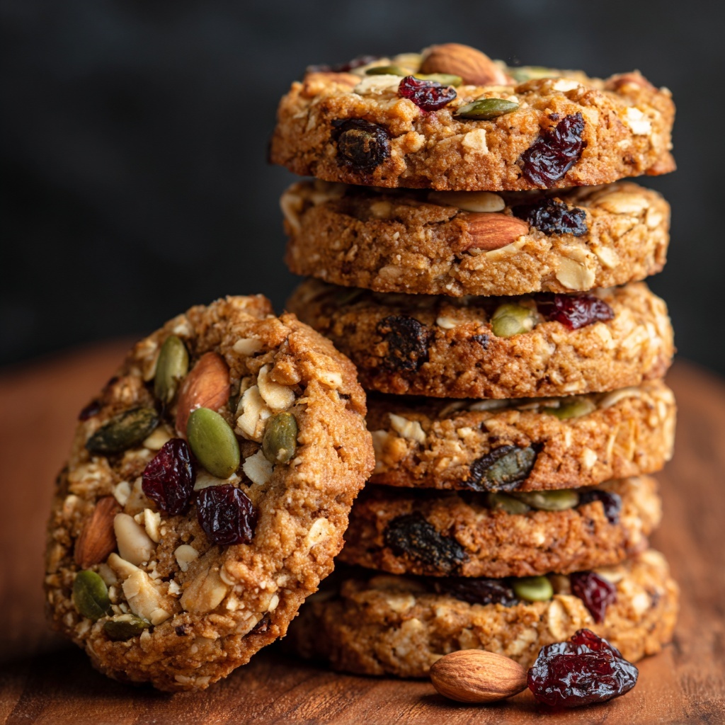 Healthy Nut & Seed Energy Cookies Recipe - Recipe Image
