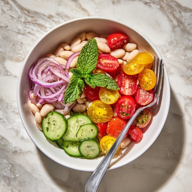 Refreshing White Bean Salad with Summer Vegetables Recipe