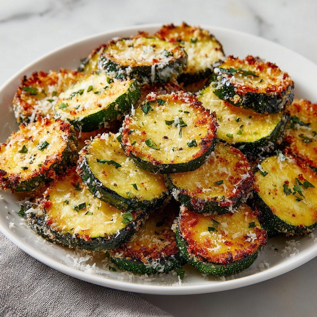 Low-Calorie Air Fryer Zucchini Parmesan Recipe - Recipe Image