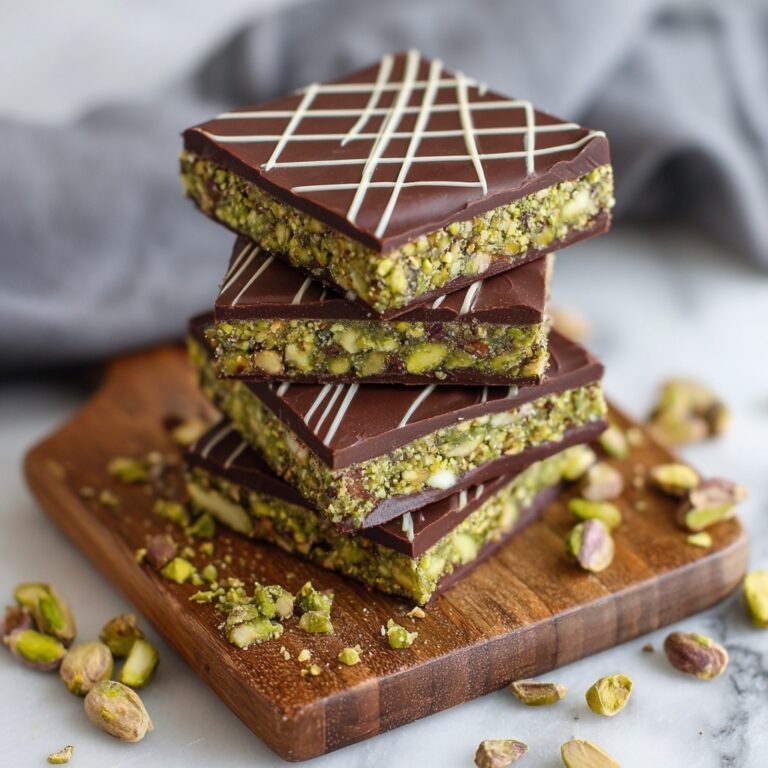 Dubai Kataifi Pistachio Chocolate Bars Recipe