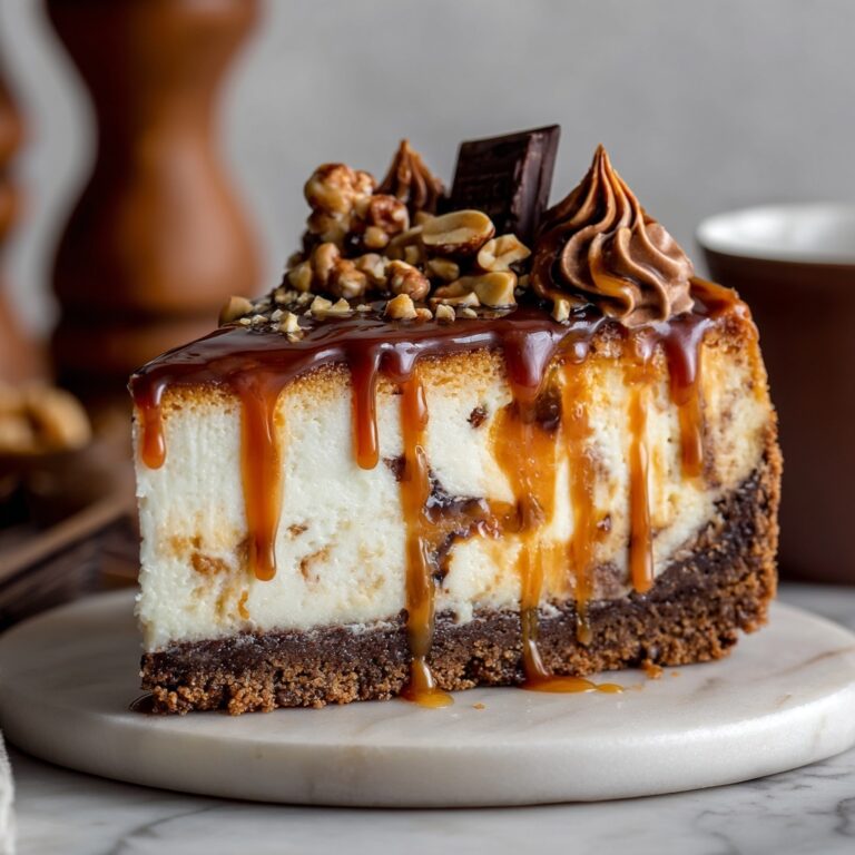 Caramel Chocolate Coffee Cheesecake Recipe