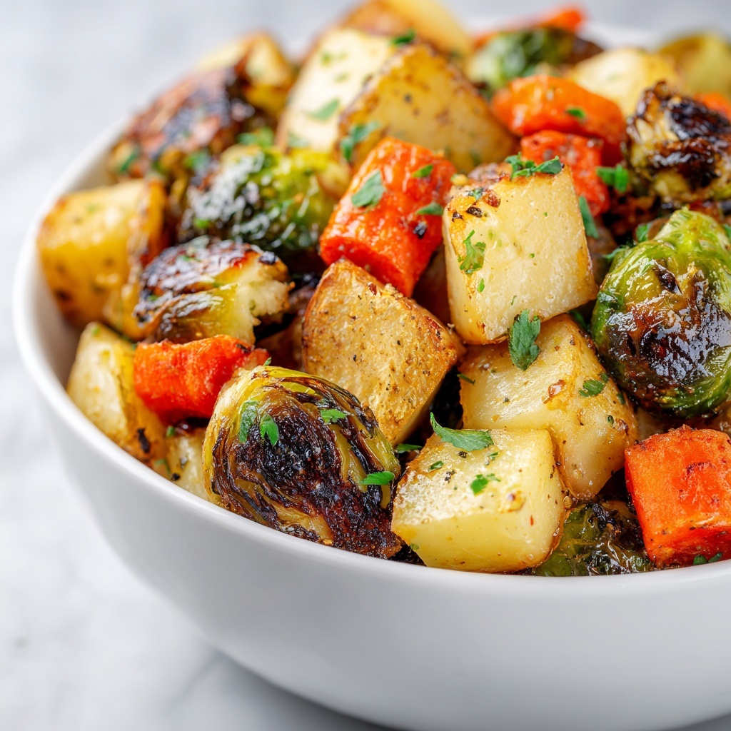 Maple Roasted Vegetables with Apples and Sweet Potatoes Recipe - Recipe Image