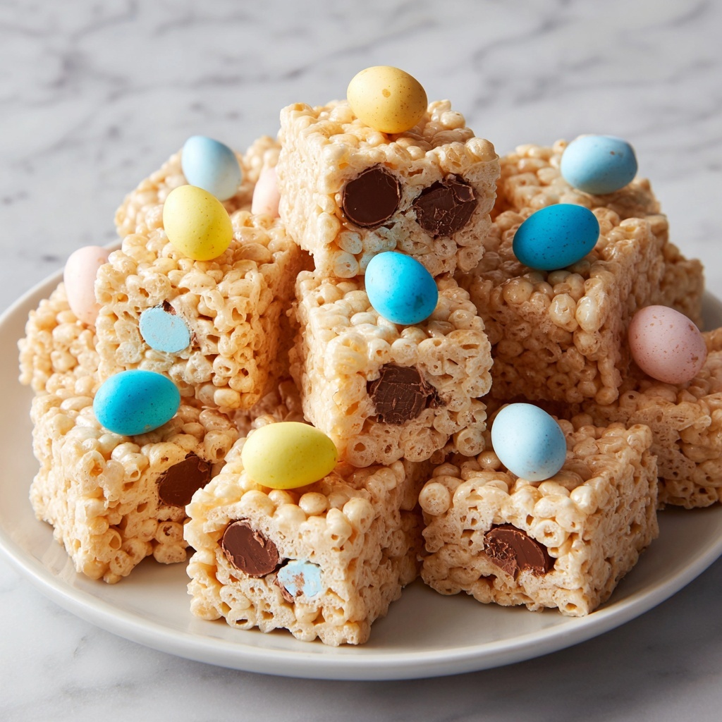 Easter Rice Krispie Treats with Cadbury Mini Eggs Recipe - Recipe Image