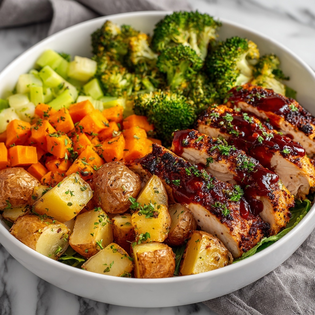 Skinny Chicken and Roasted Potato Bowl Recipe - Recipe Image
