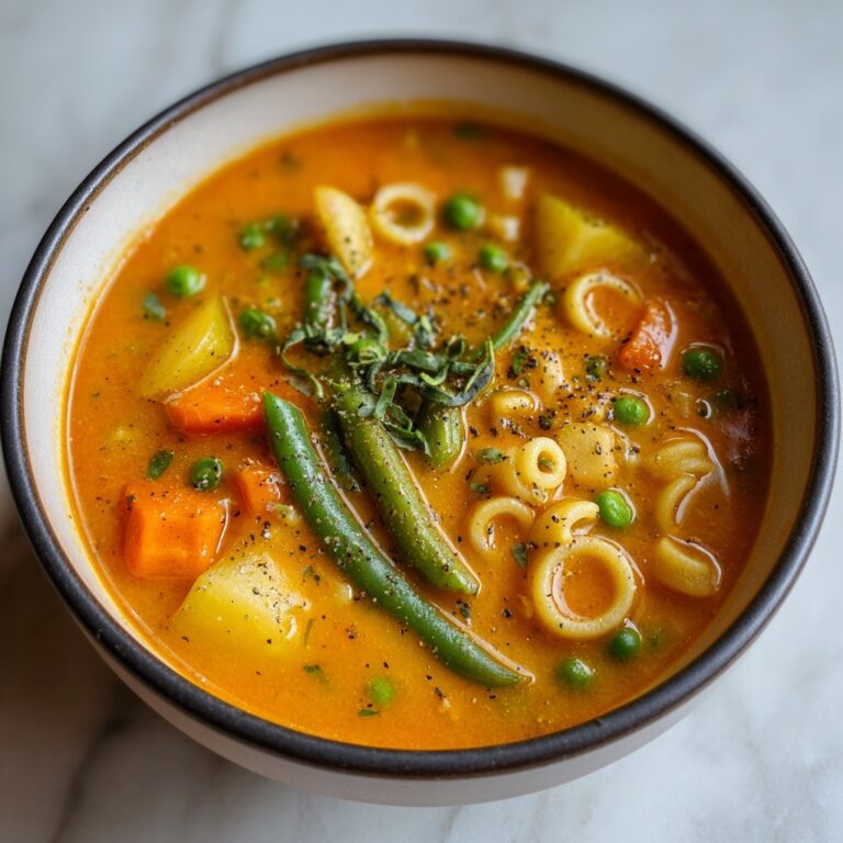 Hearty Vegetable Soup with Diced Tomatoes and Italian Seasoning Recipe