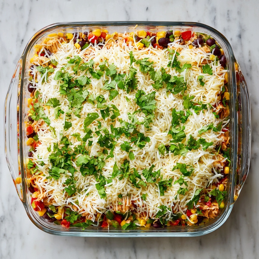 Easy Chicken Burrito Casserole Recipe - Recipe Image