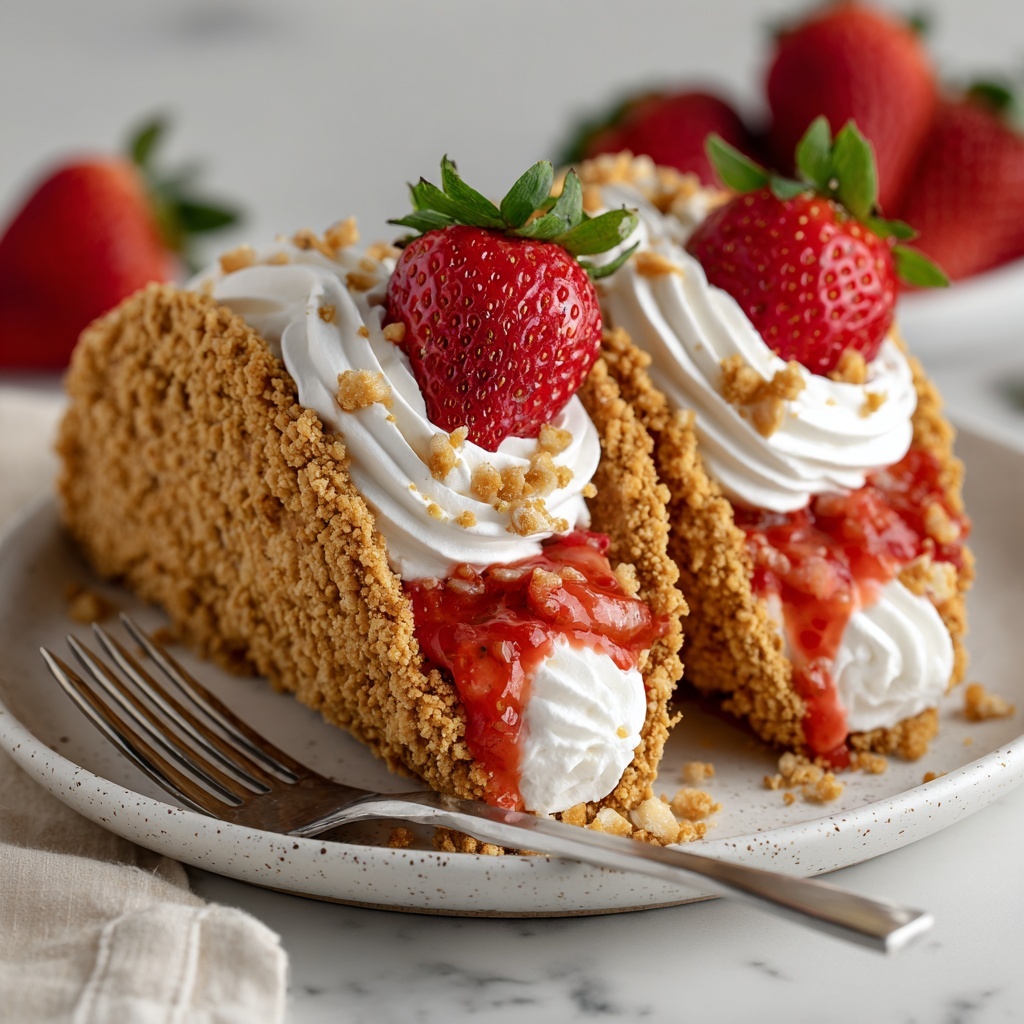 Strawberry Crunch Cheesecake Tacos Recipe - Recipe Image