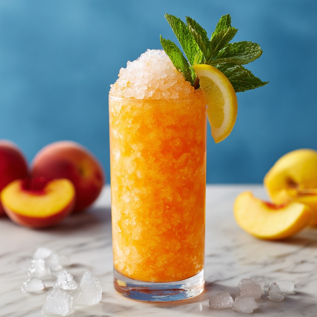 Frozen Peach Lemonade: The Ultimate Summer Cooler Recipe - Recipe Image