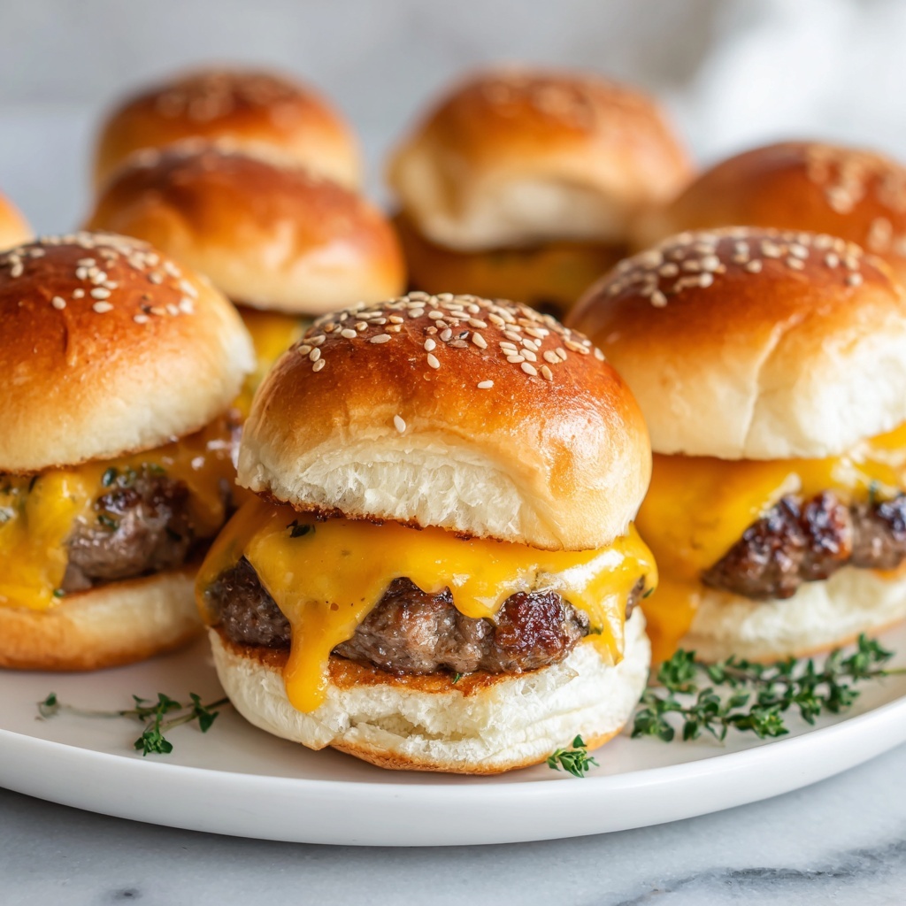 Classic Cheeseburger Sliders Recipe - Recipe Image