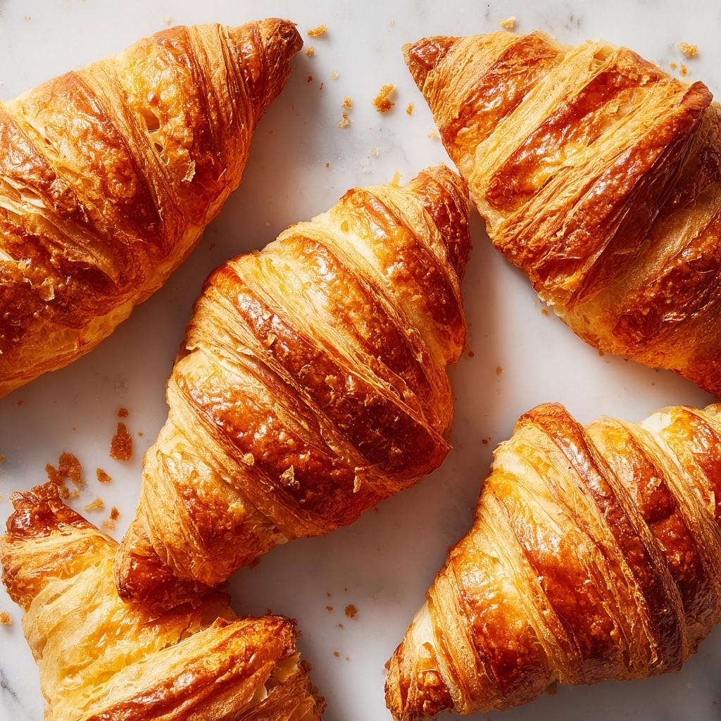 Homemade Flaky Croissants Recipe - Recipe Image